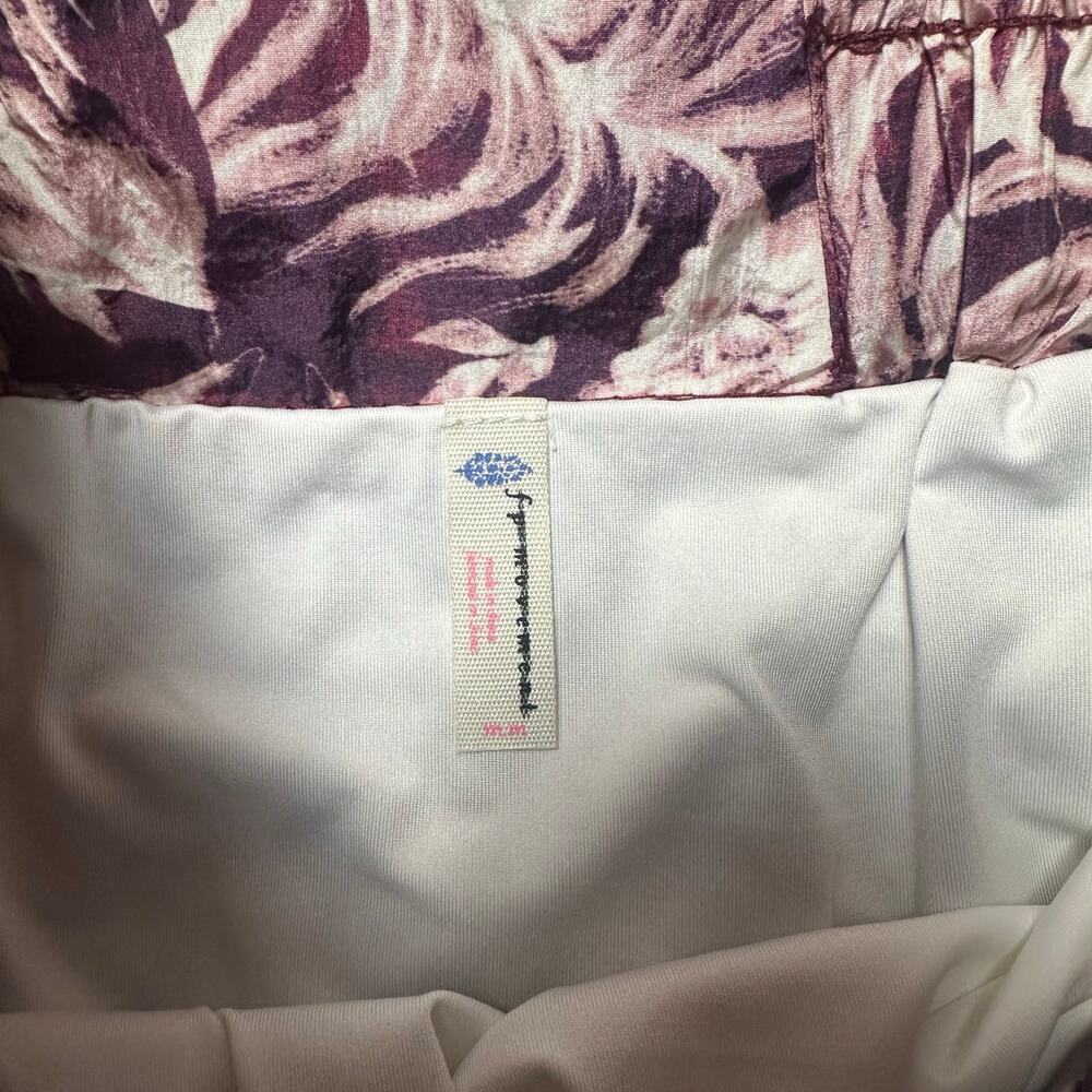 Free People Movement The Way Home Purple Floral Printed Shorts NEW - Picture 4 of 8